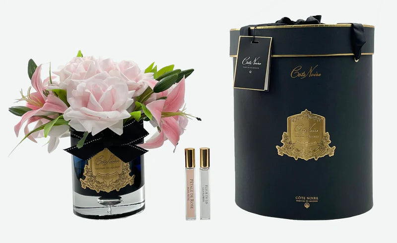 COTE NOIR GIGLI E ROSE DI LUSSO - ROSA - DISTINTIVO IN ORO - SCATOLA NERA