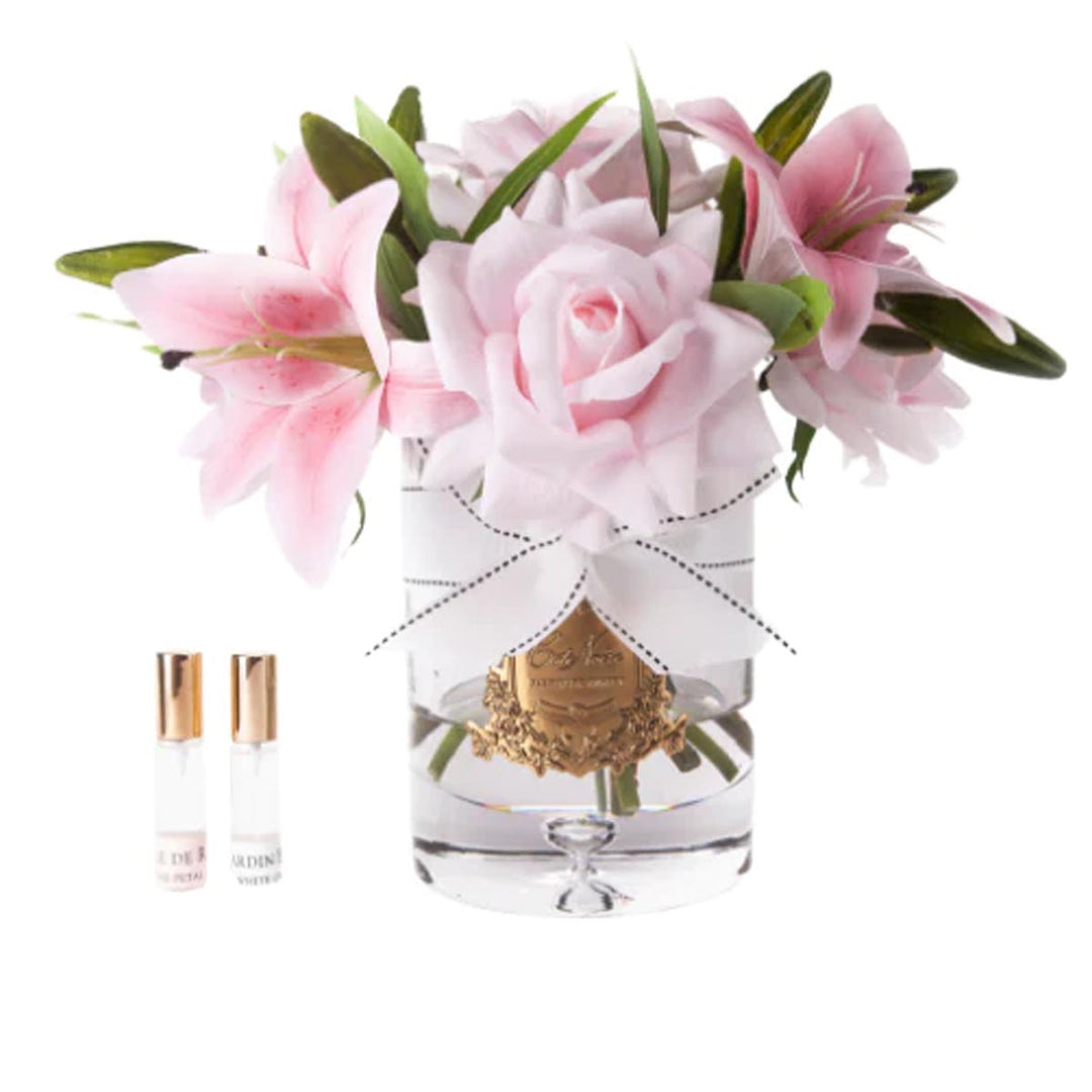 COTE NOIR LUXURY LILIES & ROSES - PINK - GOLD BADGE - PINK BOX
