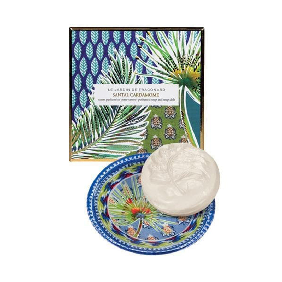 FRAGONARD SANTAL CARDAMOME SOAP AND SOAP DISH