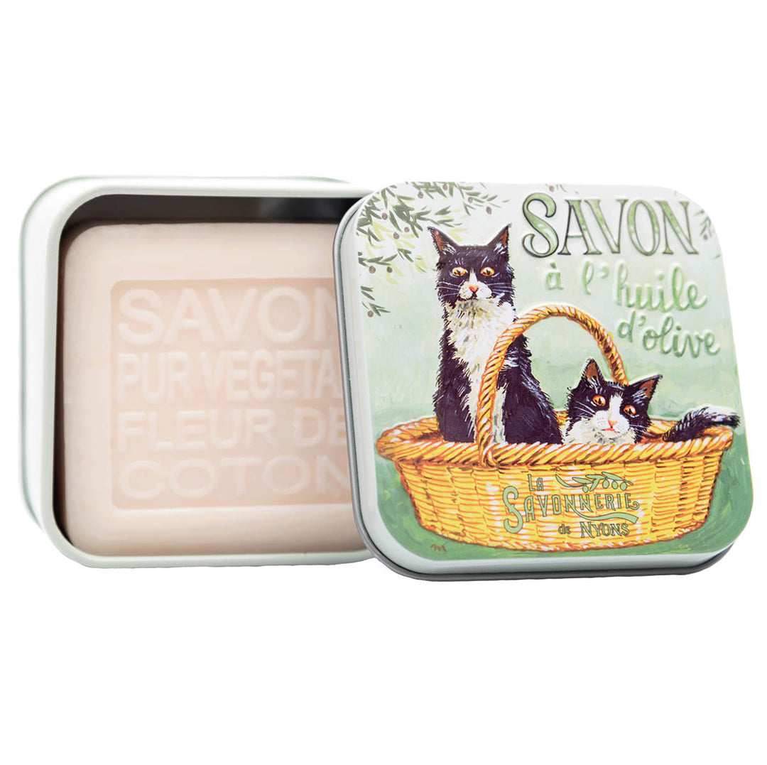La Savonnerie de Nyons Metal box "Tout Doux" soap of 100 g