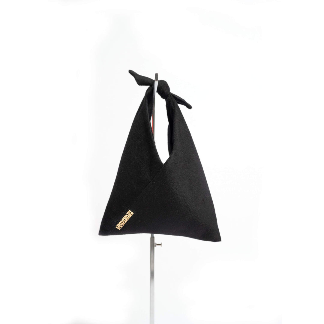 CENTOPERCENTO CASHMERE LILYBELLE CASHMERE BAG COL. BLACK
