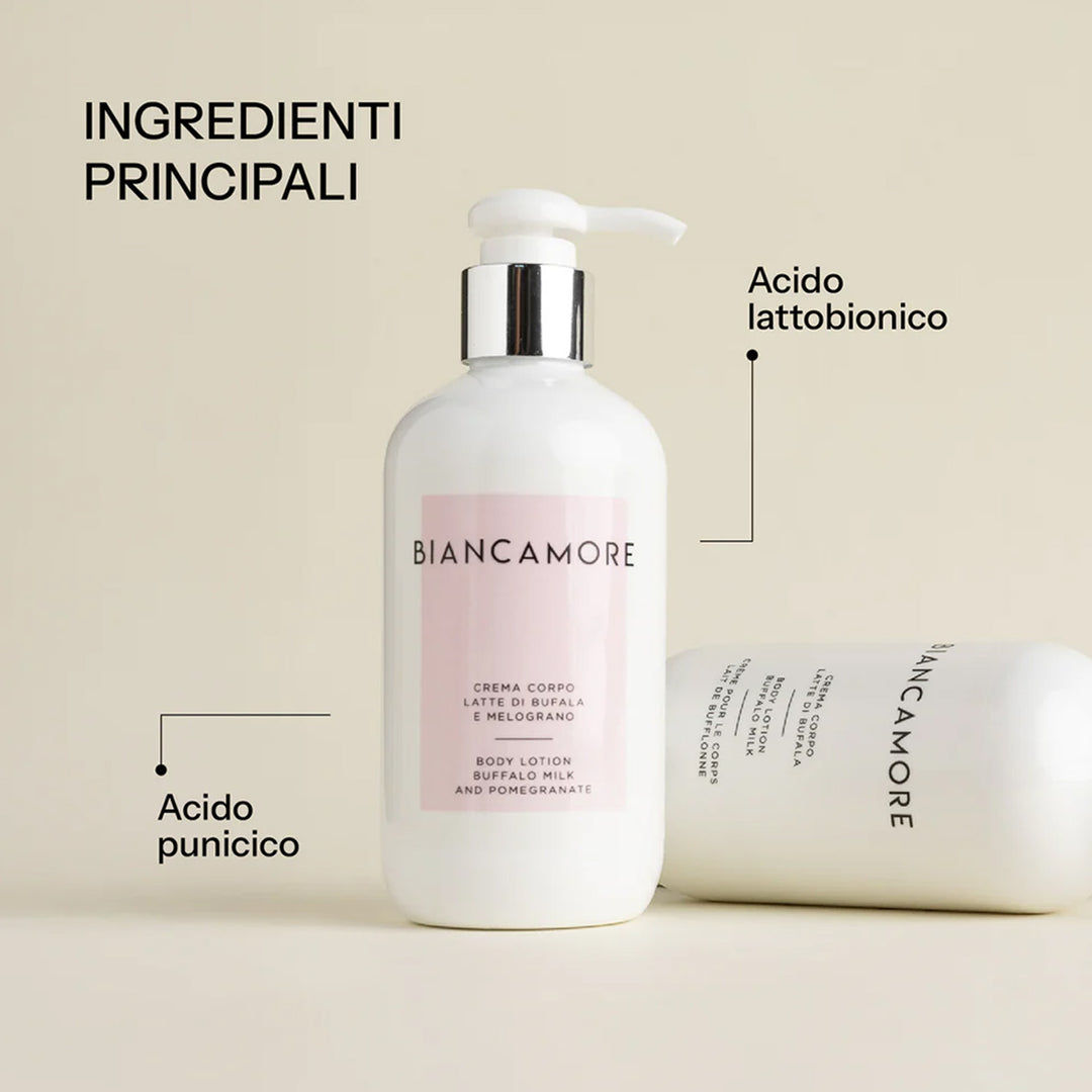 BIANCAMORE Crema corpo al latte di bufala e melagrana