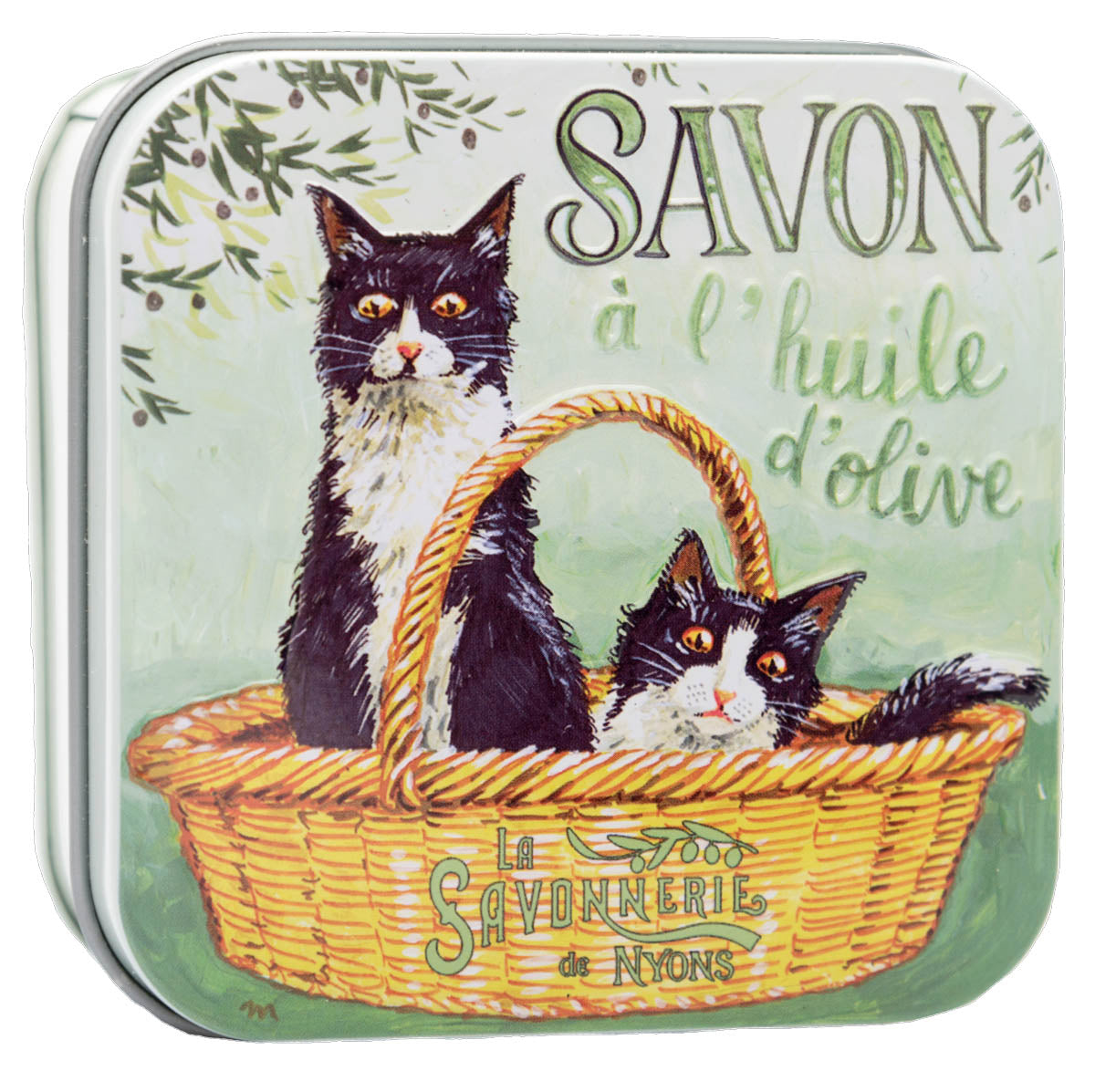 La Savonnerie de Nyons Metal box "Tout Doux" soap of 100 g 