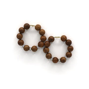 Orecchini in cocco CENTOPERCENTO CACHEMIRE 