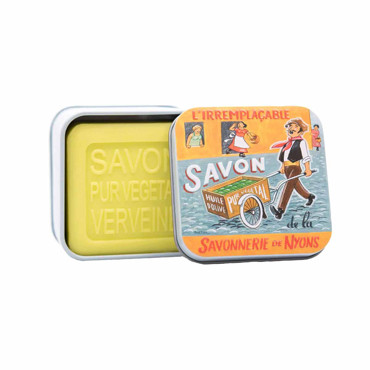 La Savonnerie de Nyons Metal box and soap "merchant" 100g 