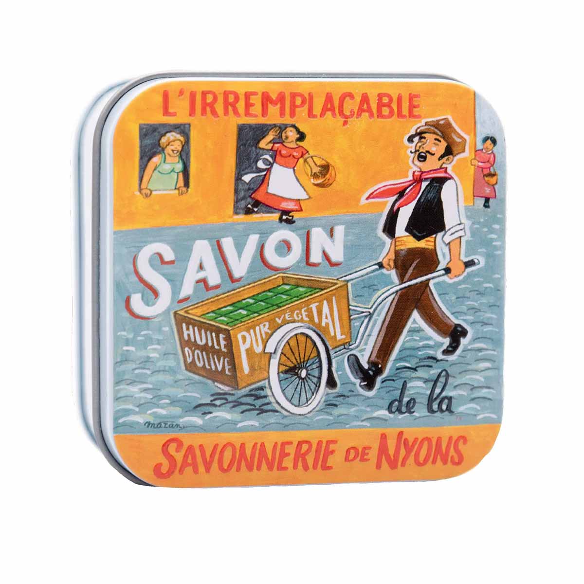 La Savonnerie de Nyons Metal box and soap 