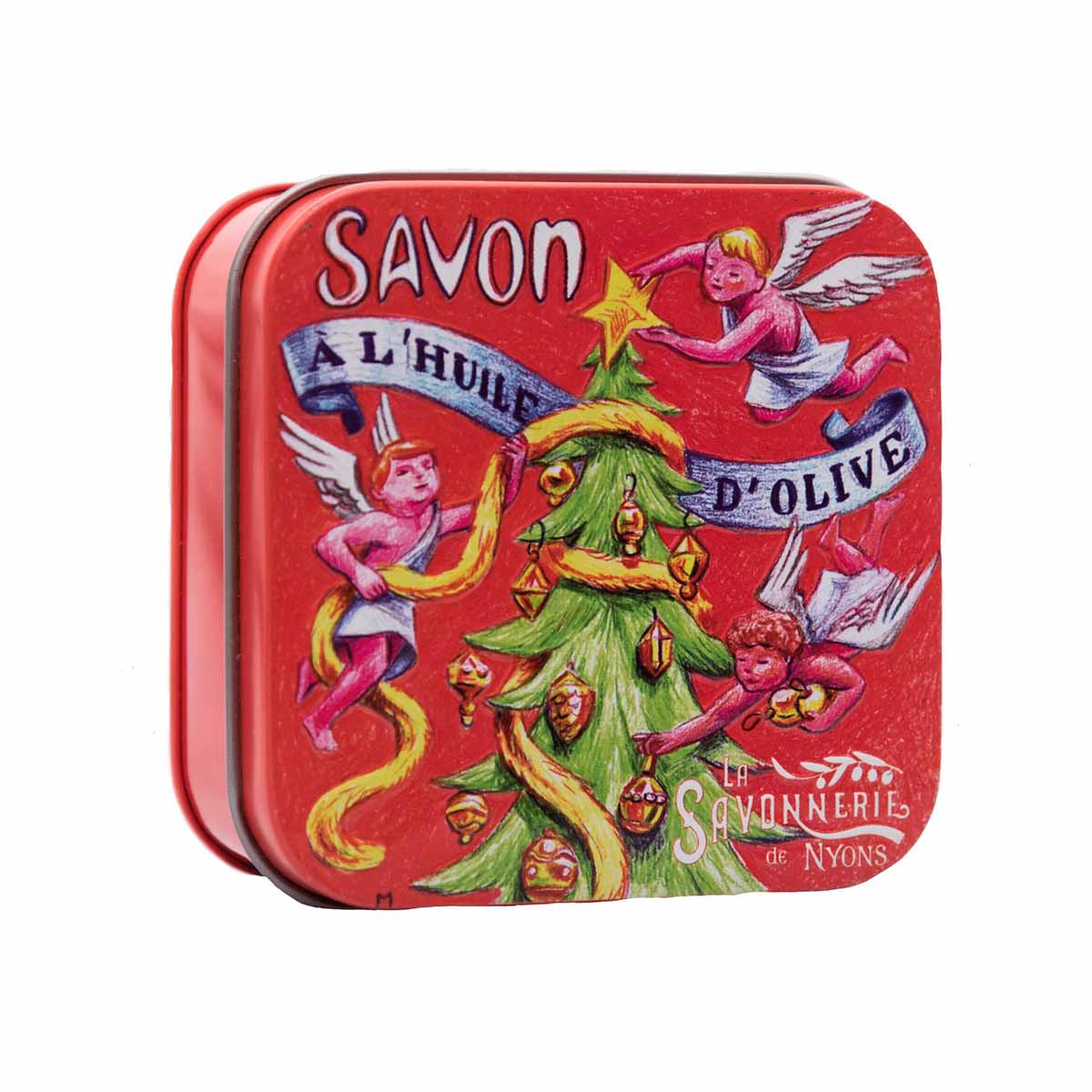 La Savonnerie de Nyons CHRISTMAS Tin box "Fir" and Soap 100g 