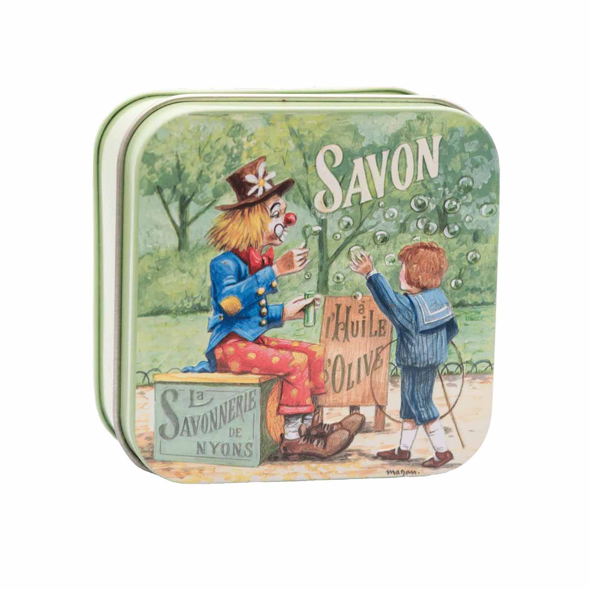 La Savonnerie de Nyons "Bambino Clown" Tin &amp; Soap 100g 